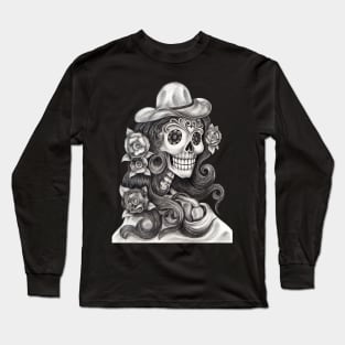 Female skeleton fashion model. Long Sleeve T-Shirt